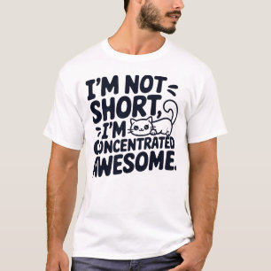 Camiseta Gato, não sou pequeno, estou concentrado demais