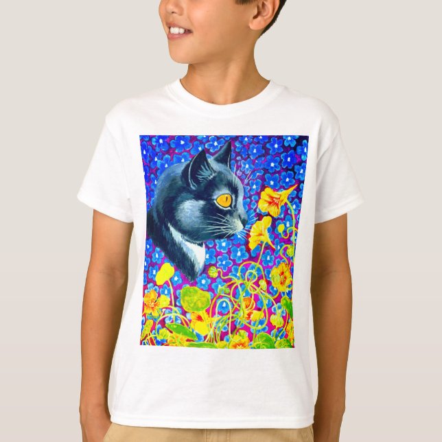 Camiseta Gato nas Flores (Frente)