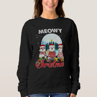 Camiseta Gato Natal Meowy Catmas Chapéu Papai Noel Xmas Cri