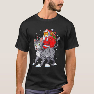 Camiseta Gato Natal Papai Noel Caticórnio Unicórnio Meowy C
