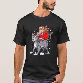 Camiseta Gato Natal Papai Noel Caticorno Unicórnio Meowy Ca