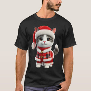 Camiseta gato natalino
