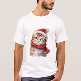 Camiseta gato natalino