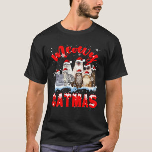 Camiseta Gato Natalino Natal Papai Noel Gato Gatinho Esqua