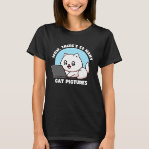 Camiseta Gato Navegando na Internet