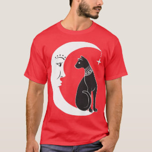 Camiseta Gato Negra Celestial Familiar Pagan Witchc