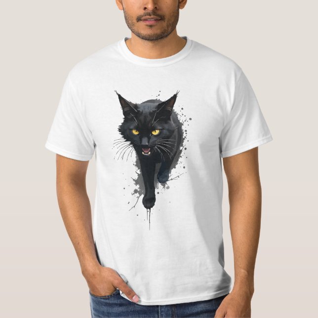 Camiseta Gato Negro (Frente)
