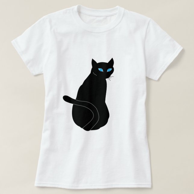 Camiseta Gato Negro (Frente do Design)