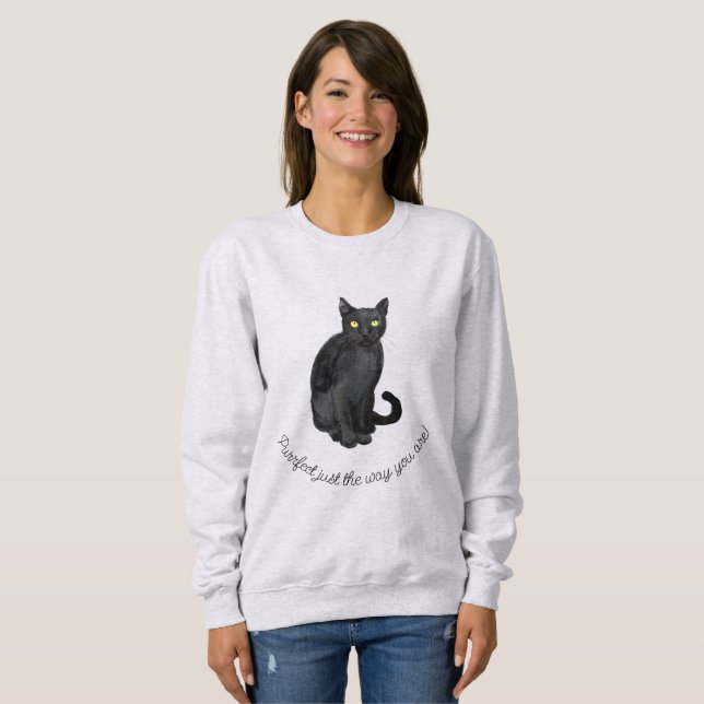 Camiseta Gato negro (Frente Completa)