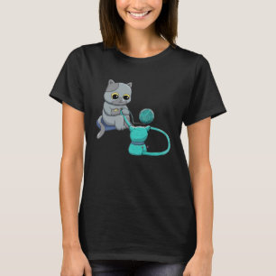 Camiseta Gato Negro Crochet Porque O Assassinato É Crocheti