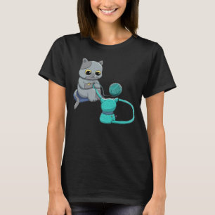 Camiseta Gato Negro Crochet Porque O Assassinato É Crocheti
