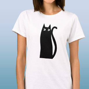 Camiseta Gato Negro Divertido