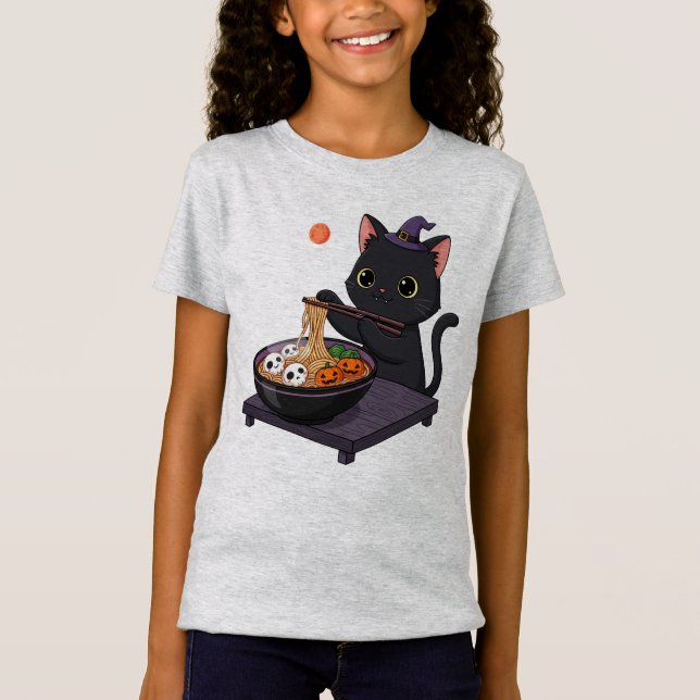 Camiseta Gato Negro e Marinheiro à Meia-Noite (Frente)