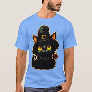 Camiseta Gato Negro Em Bruxas Que Gatos Pretos Estragam Hal