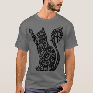 Camiseta Gato Negro Engraçado Gato Gato Mãe Gato Pai Gato H