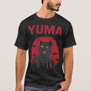 Camiseta Gato Negro Engraçado Yuma