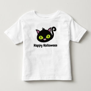 Camiseta Gato Negro Feliz Halloween