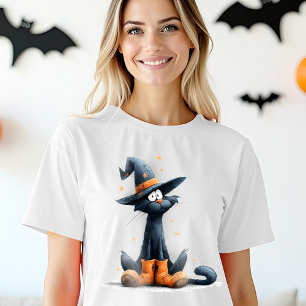 Camiseta Gato Negro Halloween