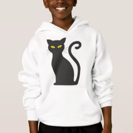 Camiseta Gato Negro Hoodie