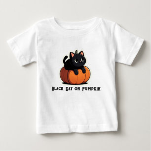 Camiseta Gato Negro na Pumpkin