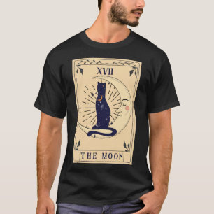 Camiseta Gato Negro O Cartão Tarot Tarot Witchy Vintage