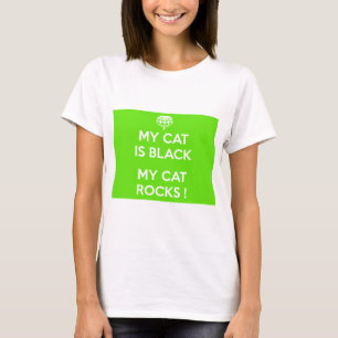 Camiseta Gato negro rocha