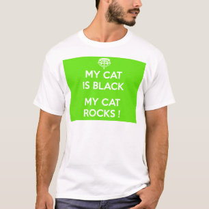 Camiseta Gato negro rocha