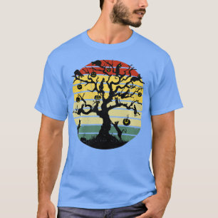 Camiseta Gato Negro Vintage Assustador Halloween Bruxa Ha