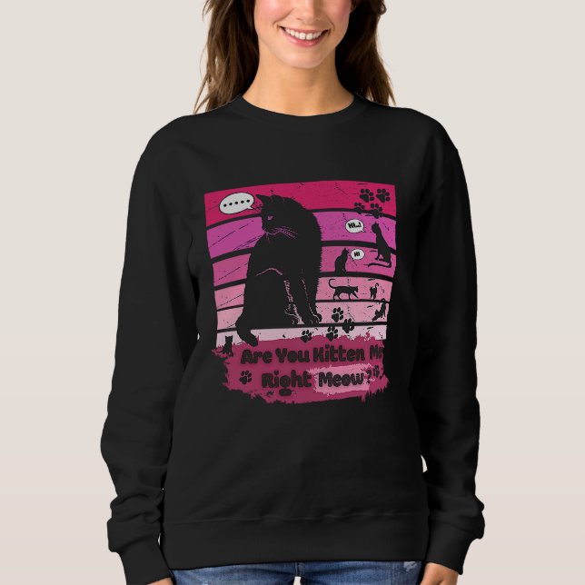 Camiseta Gato Negro Você Me Gatinha Bem (Frente)