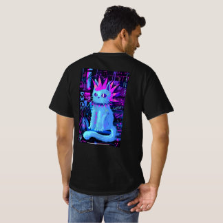 Camiseta Gato Neon Punk