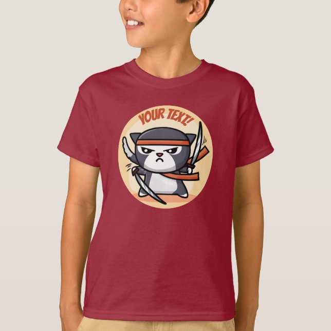Camiseta Gato Ninja (Frente)