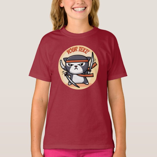 Camiseta Gato Ninja (Frente)