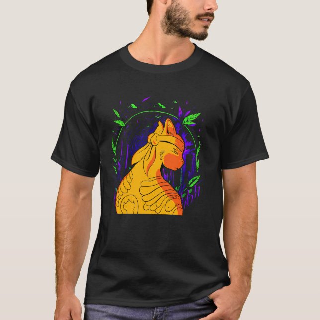 Camiseta Gato Ninja Guerreiro Engraçado (Frente)