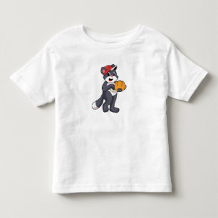 Camiseta Gato no Baseball com luva de beisebol.PNG