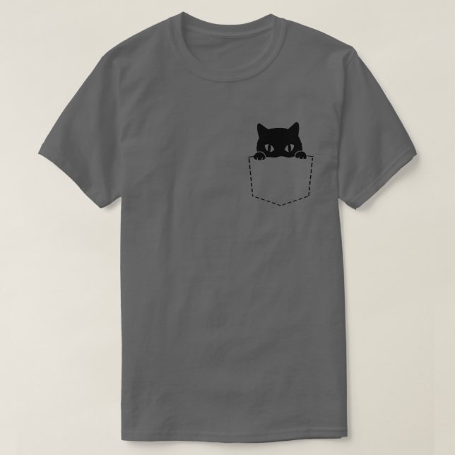Camiseta Gato No Bolso (Frente do Design)