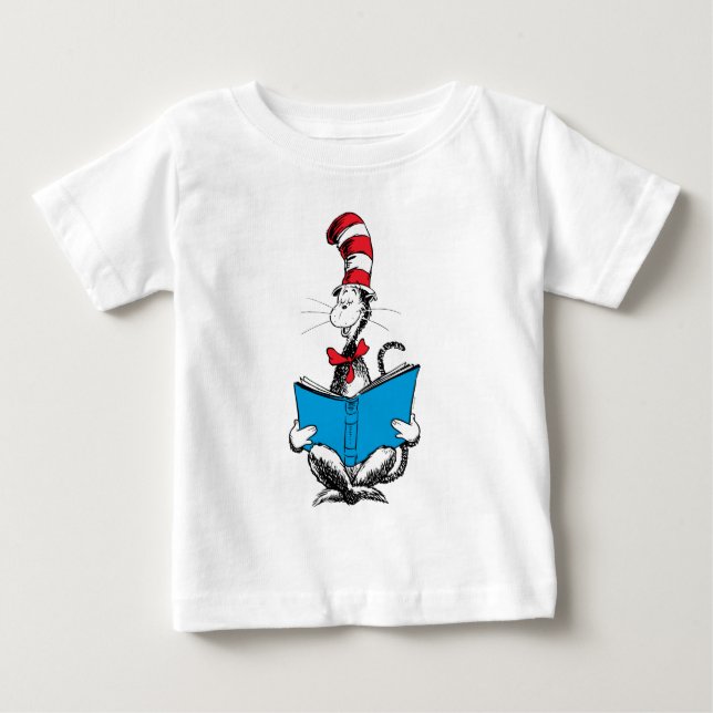 Camiseta Gato no Chapéu Lendo (Frente)