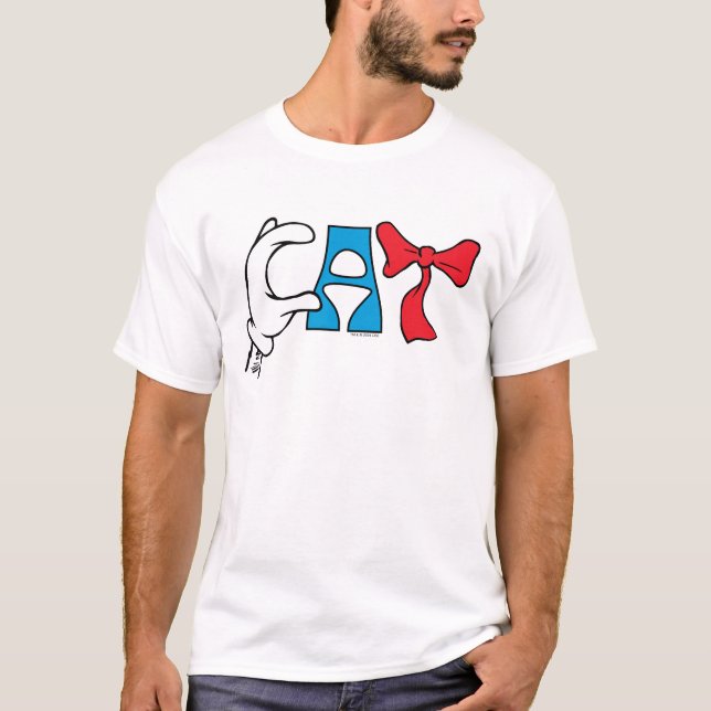 Camiseta Gato no Chapéu | Texto de Cat (Frente)