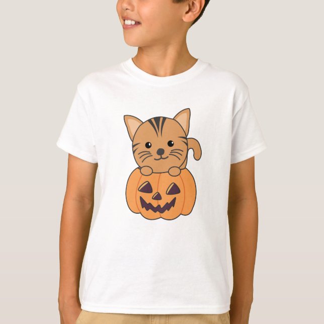 Camiseta Gato No Dia Das Bruxas (Frente)