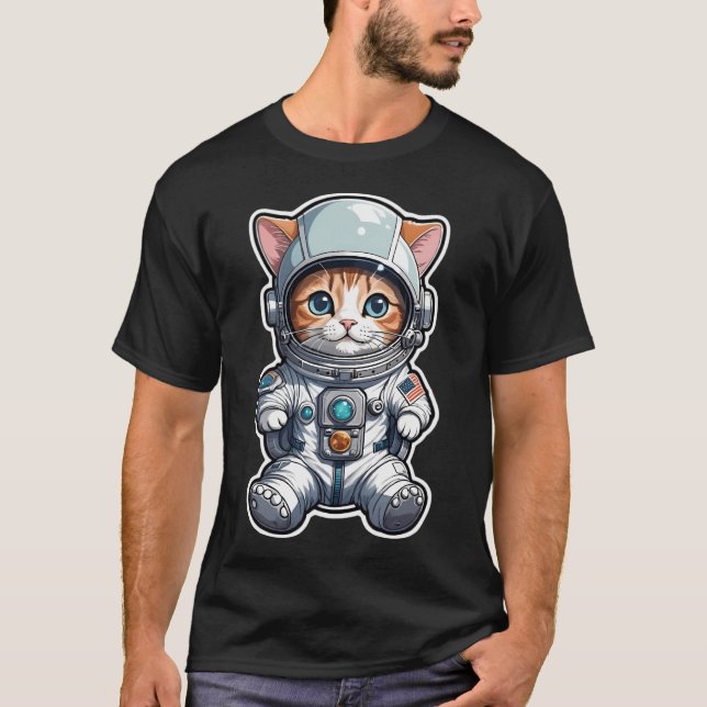 Camiseta Gato no Espaço (Frente)