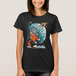 Camiseta Gato no Espaço de Gato Nerdy