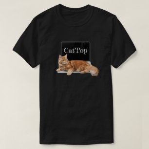 Camiseta Gato no Laptop - CatTop
