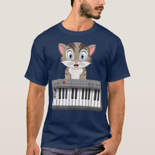 Camiseta Gato No Piano