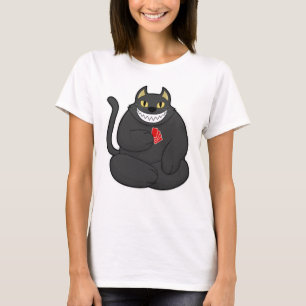 Camiseta Gato no Poker com cartões Poker