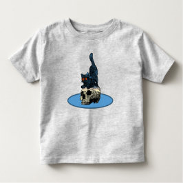 Camiseta Gato no Skull Cute Baby Boy Halloween 2023
