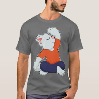 Camiseta Gato no Yoga de pernas cruzadas