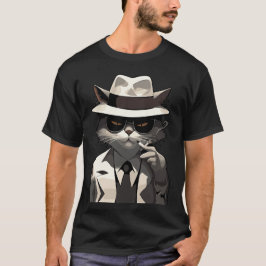 Camiseta Gato Noir Legal: Felino Suave e Misterioso