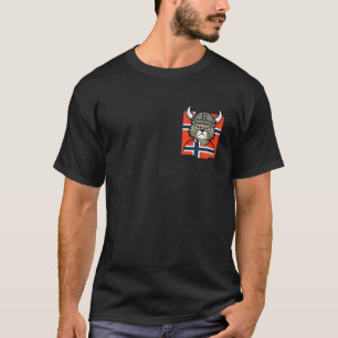 Camiseta Gato Norueguês Viking Bandeira Noruega Mitologia N