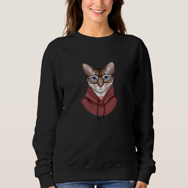 Camiseta Gato nos óculos (Frente)