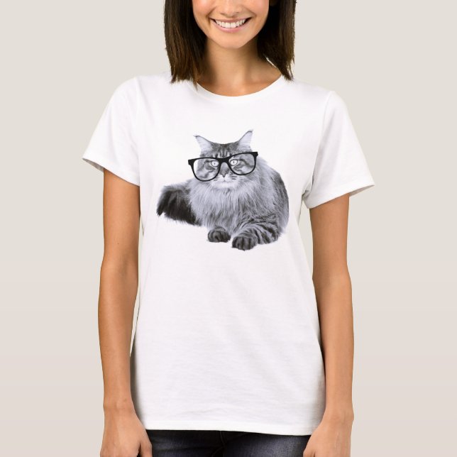 Camiseta Gato nos Óculos (Frente)