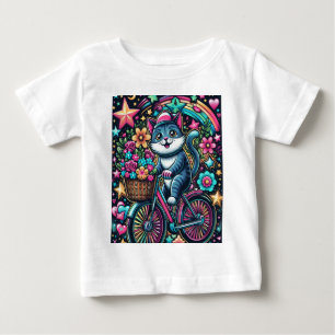 Camiseta Gato numa Bicicleta